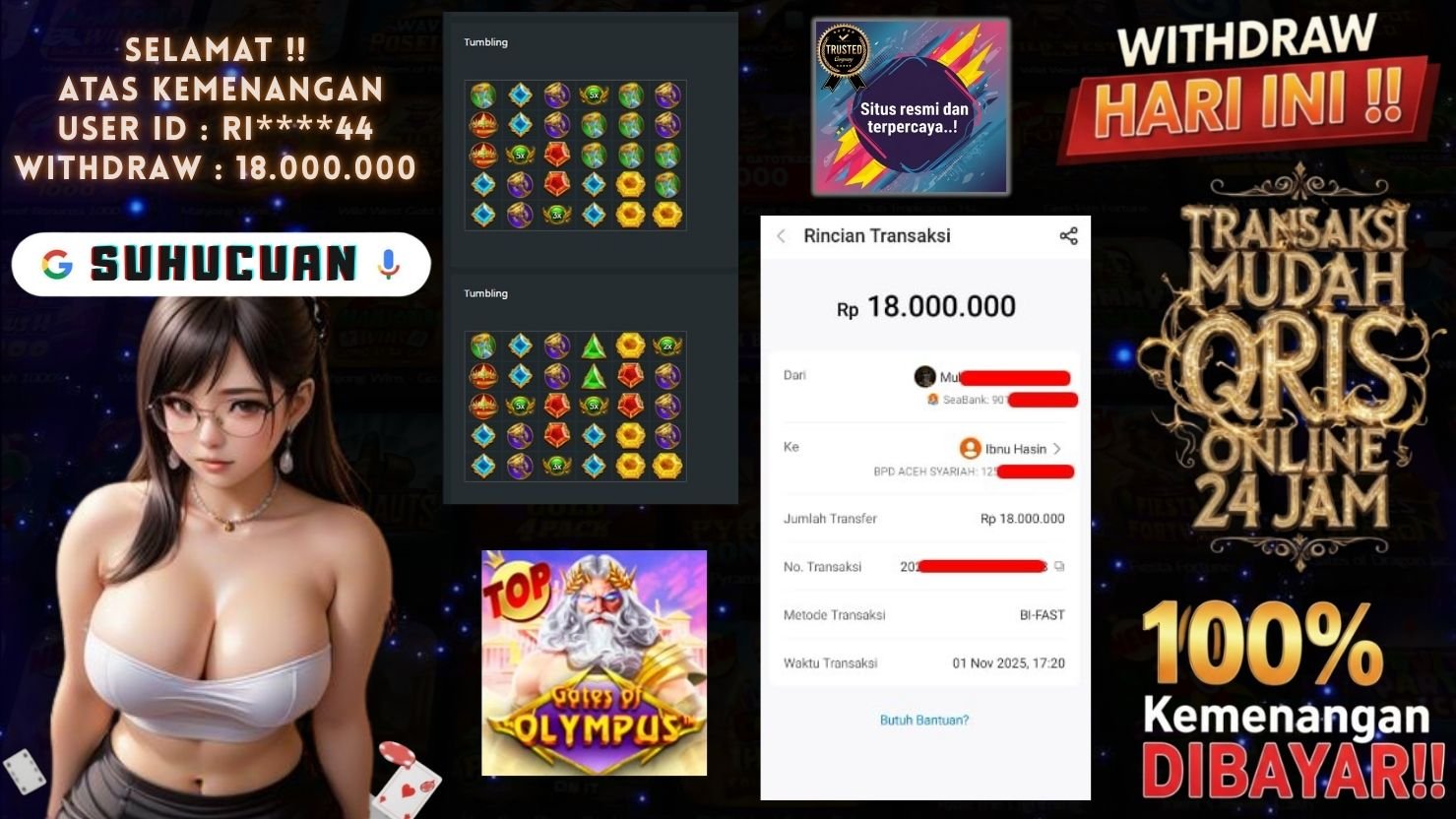 SUHUCUAN JACKPOT SLOT GATES OF OLYMPUS